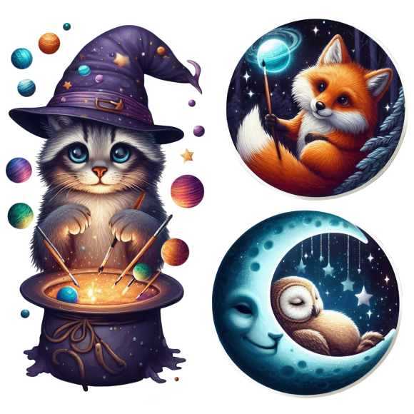 Stellar Creatures Sticker Set